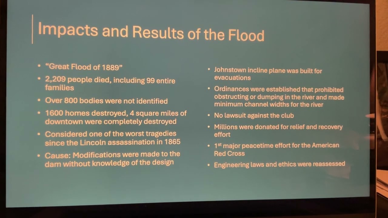 Johnstown Flood PPT project