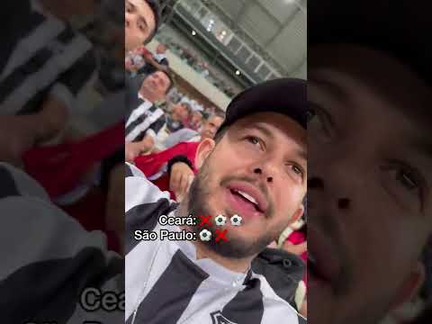 Eu no Castelão vendo os pênaltis de Ceará X São Paulo