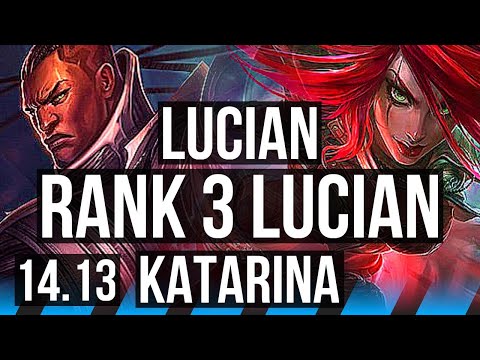 LUCIAN vs KATARINA (MID) | Rank 3 Lucian, 10/3/5, Rank 21 | EUNE Challenger | 14.13