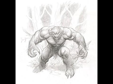 Frank Cho Drawing Demo - Sasquatch from Alpha Flight
