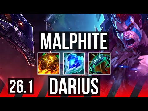 MALPHITE vs DARIUS (TOP) | 34K damage | EUW Master | 26.1