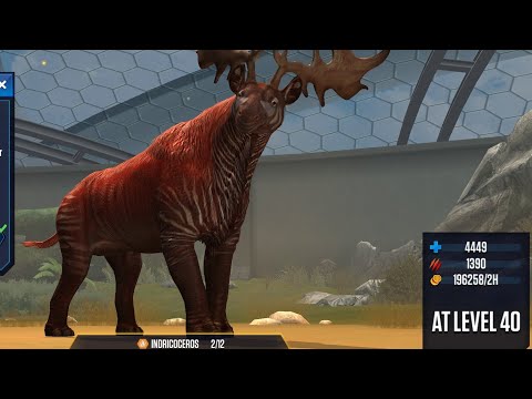 INDRICOCEROS Max Level 40 - Legendary Cenozoic Hybrid - Jurassic World:The Game