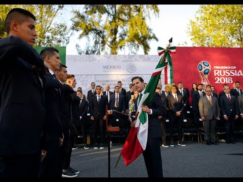 Abanderamiento de la Selección Mayor de Fútbol rumbo a la Copa Mundial Rusia 2018