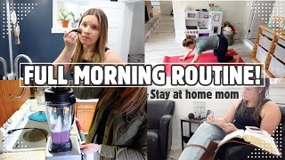 FULL MORNING ROUTINE FOR A BUSY HOMESCHOOL MOM! | DAILY HEALTHY HABITS