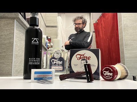 Merkur 45C - Personna Platinum - Fine Stout 24mm - Fine American Blend linea vintage