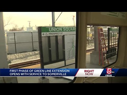 Union Square Station opens as part of the Green Line Extention