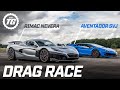 DRAG RACE: Rimac Nevera vs Lamborghini Aventador SVJ | Top Gear Series 33