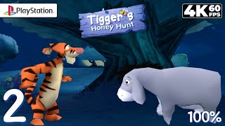 Disney's Tigger's Honey Hunt (PS1) - 4K60 Walkthrough Part 2 - Night Tail