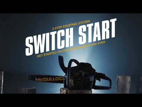 Grandininis pjūklas McCulloch CS 42STE 14" Oxypower 42cm³, 1,5 kw benzininis video