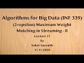 (2+epsilon) Maximum Weight Matching in Streaming - II