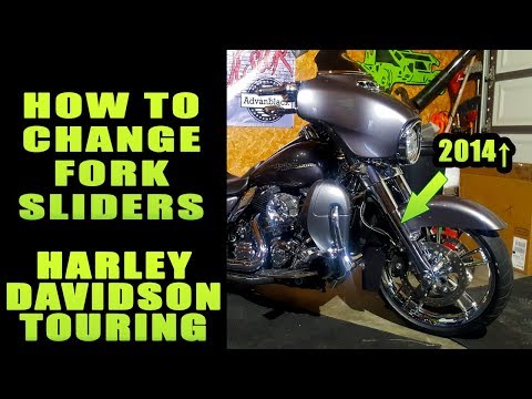 2014+ HARLEY DAVIDSON TOURING CHROME FORK SLIDERS & COVERS INSTALL