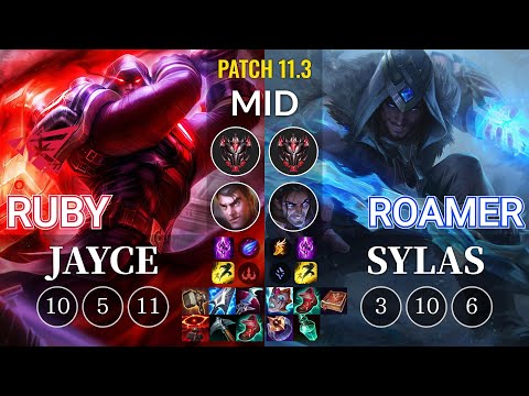 RW Ruby Jayce vs Roamer Sylas Mid - KR Patch 11.3
