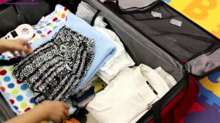 preview picture of video 'Whats In My Suitcase Packing Tips For Air Travel,Samsonite Litespeed'