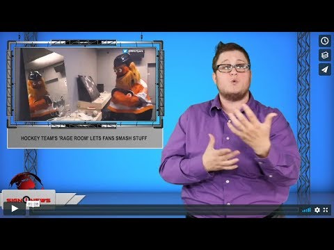 Hockey team's 'Rage Room' lets fans smash stuff (ASL - 10.9.19)