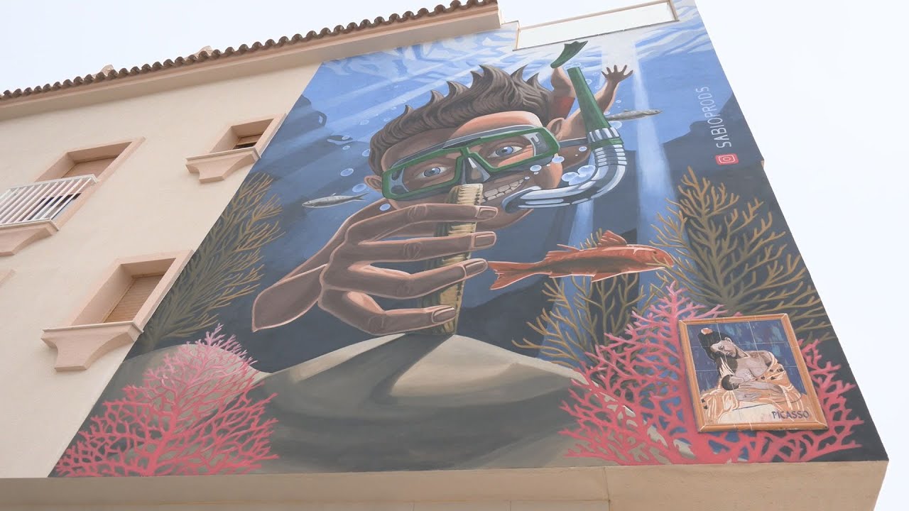 “Los niños del agua”, nuevo mural en Sabinillas