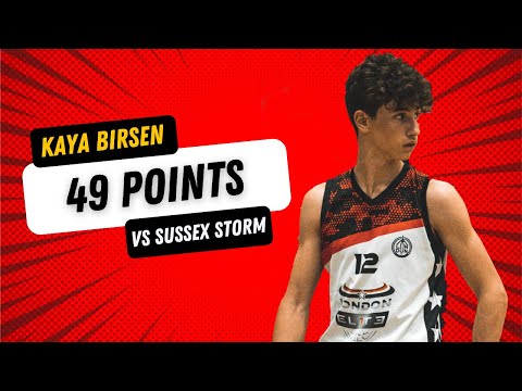 49 Points by Kaya Birsen | Sussex Storm vs London Elite Highlights | 2022/23 NBL U14 Premier