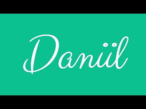 Learn how to Write the Name Daniil Signature Style in Cursive Writing