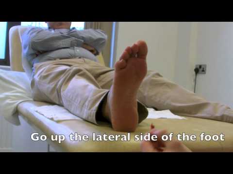 Plantarreflex des Babinski-Zeichens