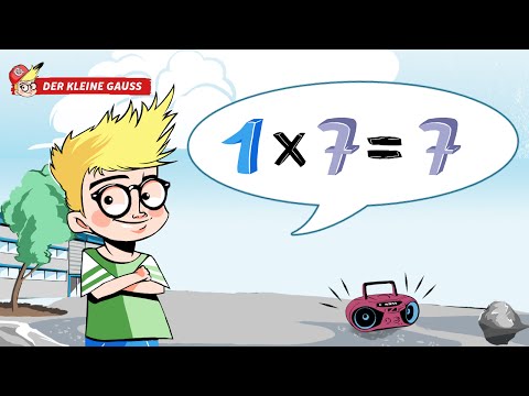 1x1 lernen // Das 1x7 Lied - Der kleine Gauss präsentiert: Das kleine Einmaleins singen & lernen