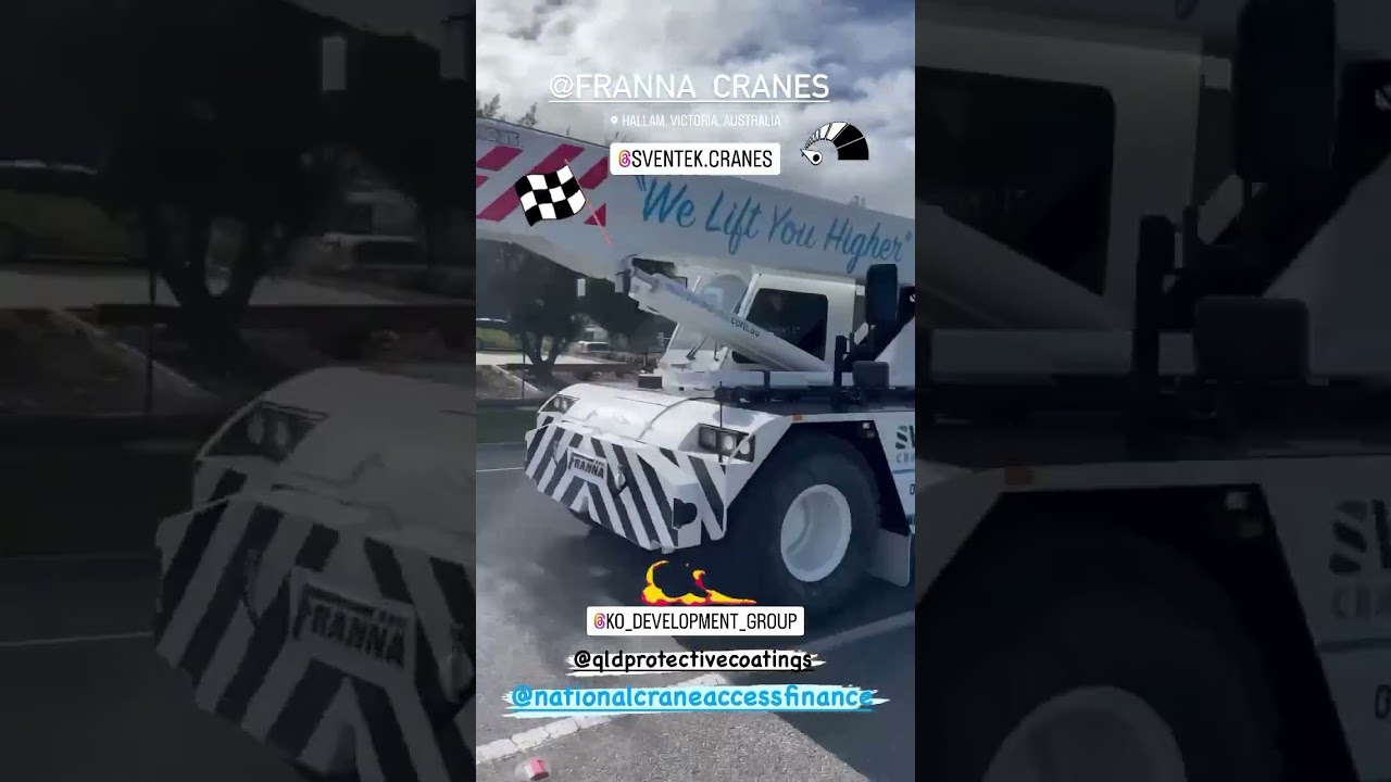 There she goes! Our new addition to the fleet, Terex Franna Mac 25. Another FANTASTIC FRANNA Friday!