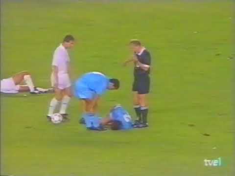 Copa UEFA 1992/1993: Valencia CF 1-5 Napoli (16/09/1992). Narración en español.