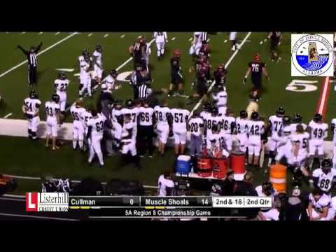 Deven Sullivan Long Run for a First Down (Cullman VS Muscle Shoals)