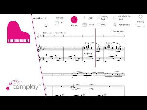 Habanera by Maurice Ravel for piano - Sheet Music