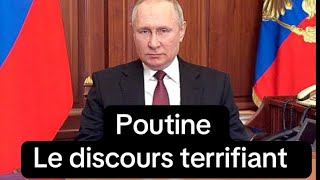 Poutine : Le discours terrifiant (URGENT)