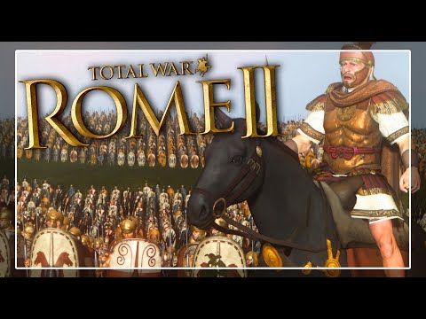 MASSIVE ROMAN VS BARBARIAN BATTLE - Total War: Rome 2
