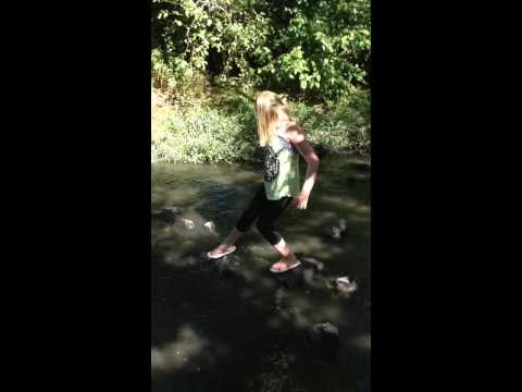 Running, Walking , And Falling In The Creek