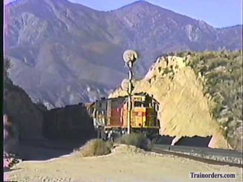 Classic Railroad Series 268 - Santa Fe 5822 East at Cajon Pass November 11, 1989