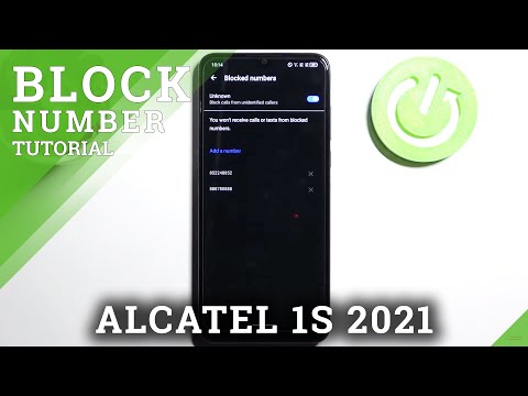 How to Block Number in Alcatel 1S 2021  – Create Blacklist