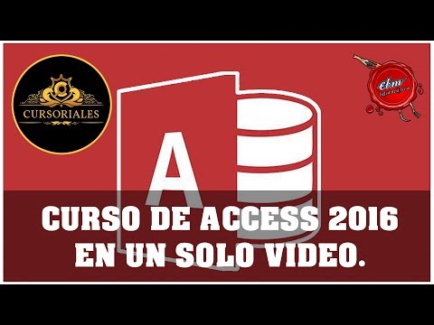 CURSO DE ACCESS 2016 EN UN SOLO VIDEO