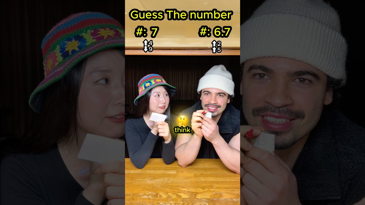 Guess the number challenge vs my wife… 😳💔 #challenge #couple