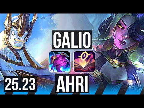GALIO vs AHRI (MID) | 8/0/10 | KR Master | 25.23