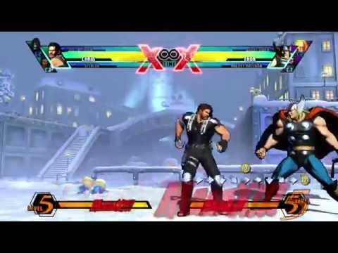 UMvC3 Chris Combo Only Projectiles Kill Thor v2
