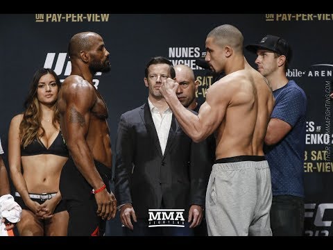 UFC 213: Yoel Romero vs. Robert Whittaker Weigh-in Staredown - MMA Fighting