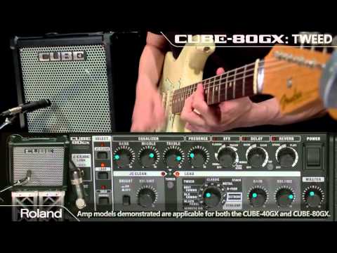 Видео-обзор товара Комбоусилитель гитарный Roland Cube-80GX