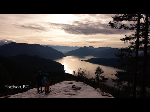 I Hiked Into BC's Winter Mountains -BEAUTIFUL Day Turned Into STORMY Night- (Overnight Camp)