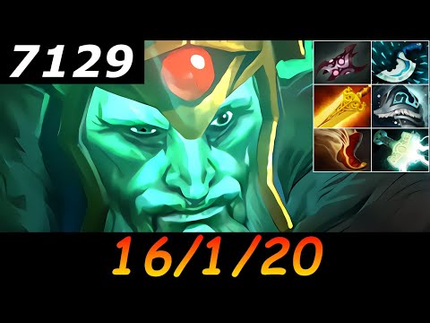 Dota 2 Wraith King 7129 MMR 16/1/20 (Kills/Deaths/Assists) Ranked Full Gameplay