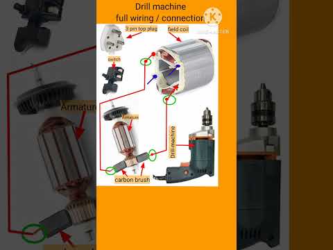 # DRILL MACHINE WIRING WITH CONNECTION FULL WIRING CONNECTION