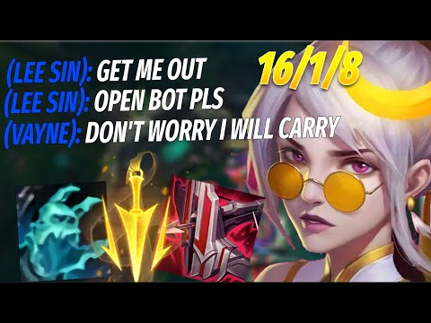 RANK 1 VAYNE CARRY A LOST GAME IN HIGH ELO WITH THIS BUILD | LEAGUE OF LEGENDS SEASON 12