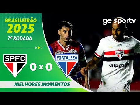 Gols e lances de São Paulo x Fortaleza
