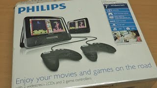 Dual Screen Portable Retro Video Game System / Philips DVD Solution!