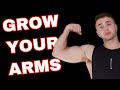 4 TIPS TO GROW YOUR ARMS!