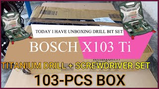 BOSCH X103 Ti TITANIUM DRILL BIT SET