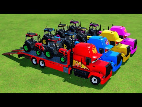TRANSPORTING POLICE CARS, FIRE DEPARTMENT, AMBULANCE VEHICLES WITH MAN TRUCKS ! Farming Simulator 22