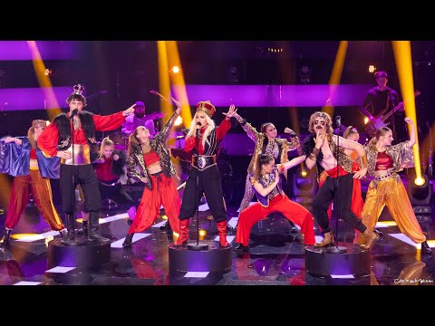 Carina Dahl, Bjørn Tomren og Marius Roth Christensen - Dschinghis Khan