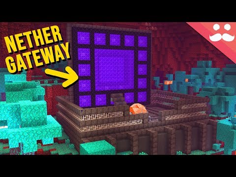 Making a NETHER GATEWAY in Minecraft 1.16!