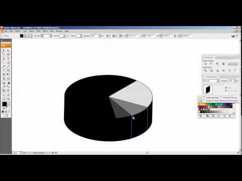 How To Create Pie Chart In Illustrator CS3 Tamil